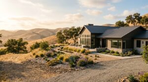 California home prepared for wildfire risk and homeowners insurance requirements