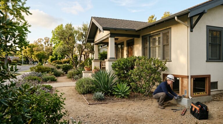 California home undergoing an Earthquake Brace and Bolt seismic retrofit