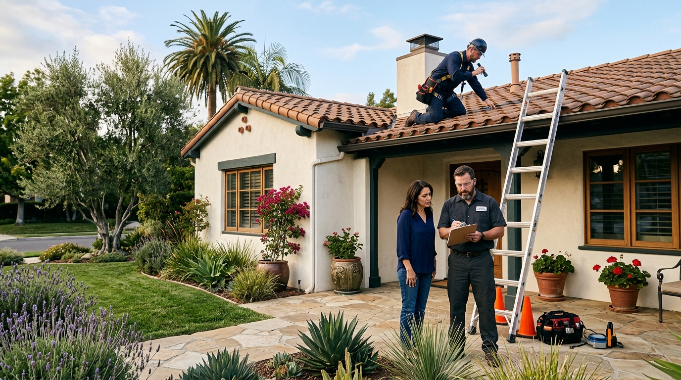California homeowner preparing and maintaining a property before selling